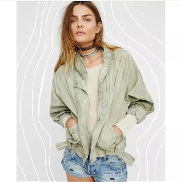 Free People Jackets & Blazers - FREE PEOPLE ( MED) Oversized Parachute Jacket